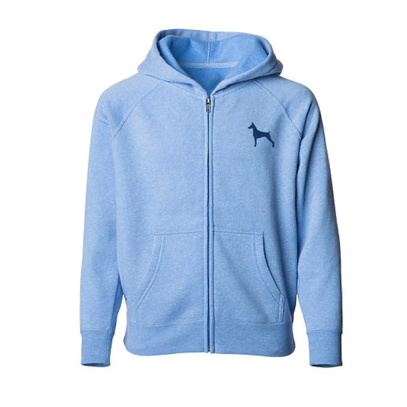 Doberman Pinscher Children's Full Zip Sweatshirt - Image 3