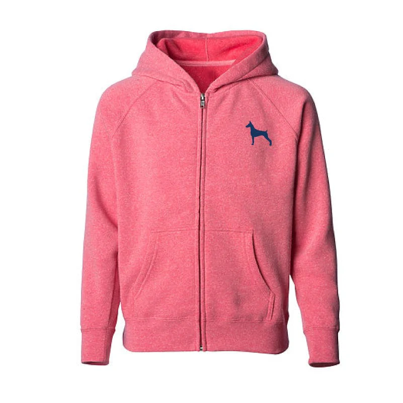 Doberman Pinscher Children's Full Zip Sweatshirt - Image 5
