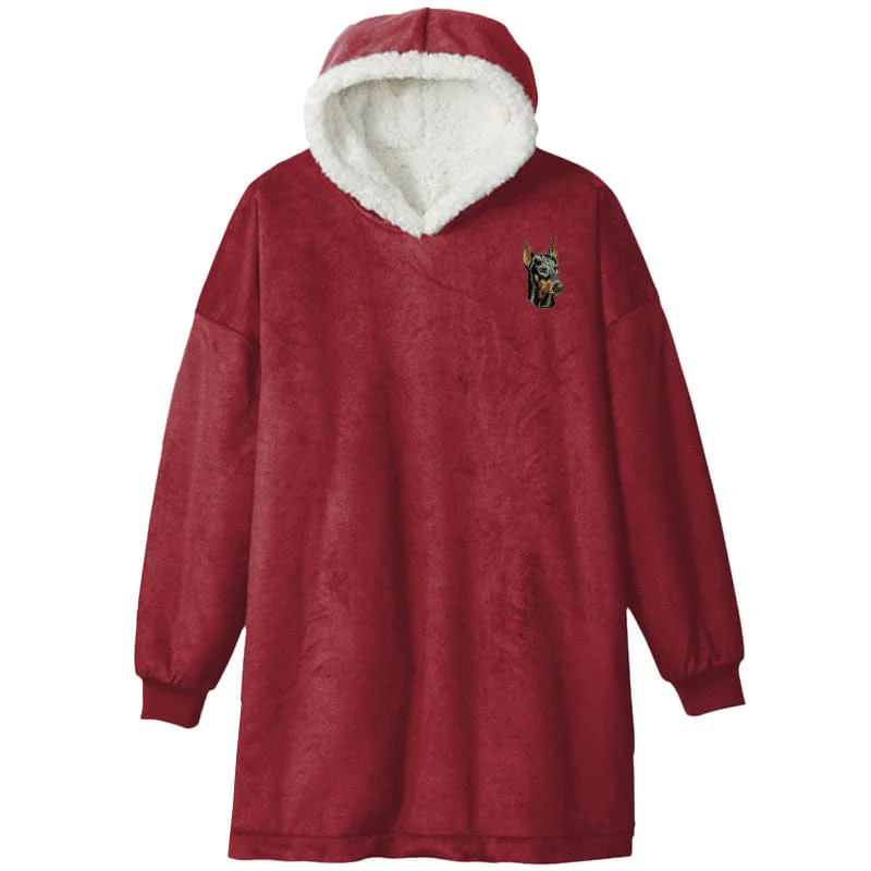 Doberman Pinscher Embroidered Wearable Blanket - Image 7