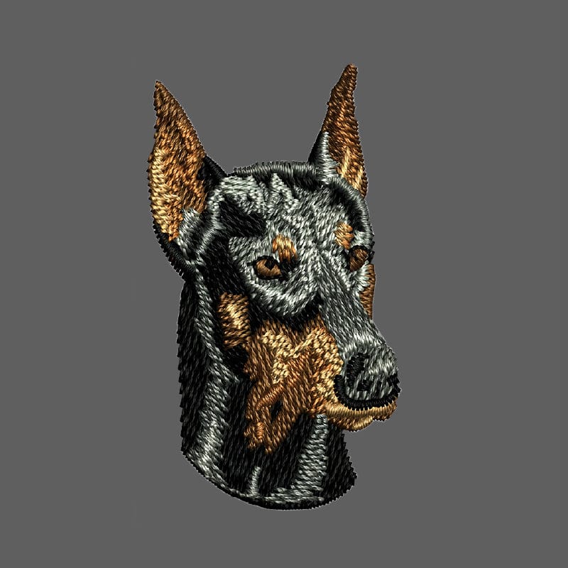 Doberman Pinscher Embroidered Women's Fleece Jacket - Image 2