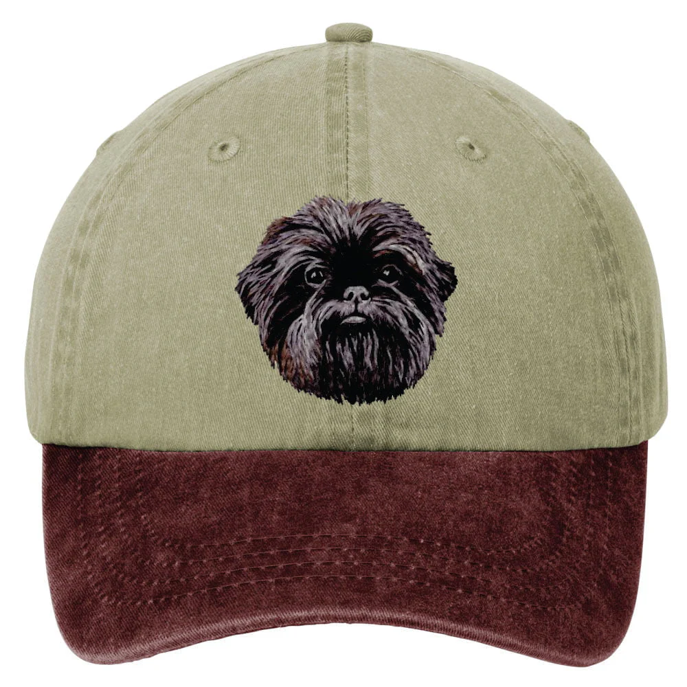 Affenpinscher  Embroidered Two Tone Baseball Cap - Image 2