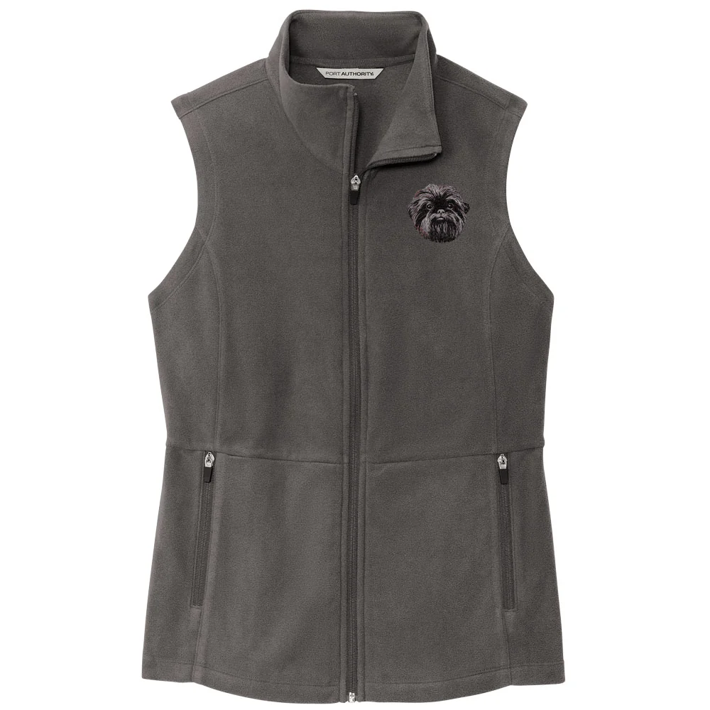 Affenpinscher Embroidered Women's Fleece Vest - Image 2
