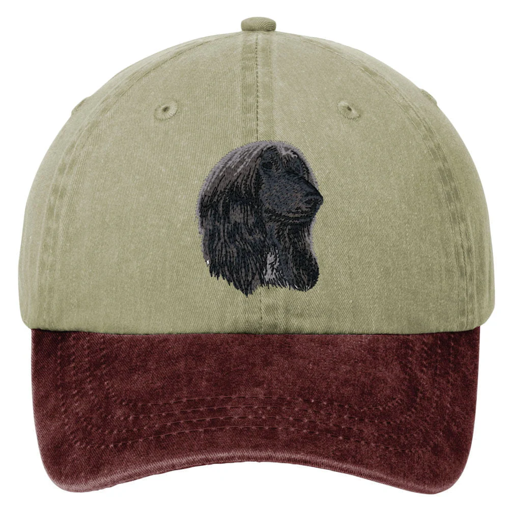 Afghan Hound  Embroidered Two Tone Baseball Cap - Image 4