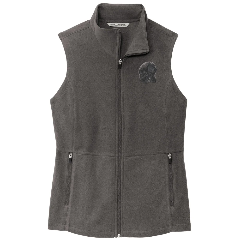 Afghan Hound Embroidered Women's Fleece Vest - Image 5