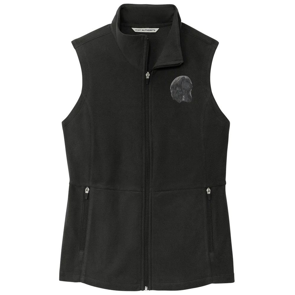 Afghan Hound Embroidered Women's Fleece Vest - Image 6
