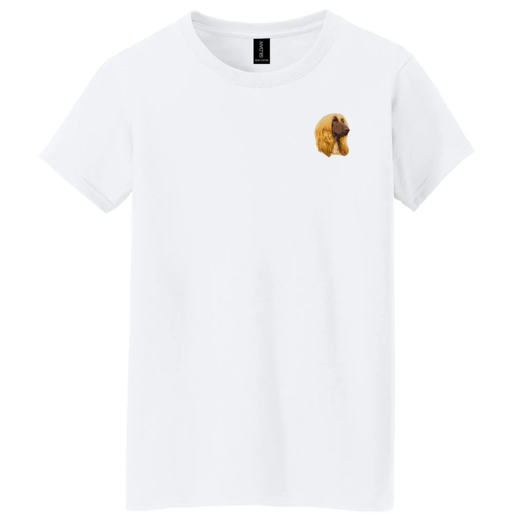 Afghan Hound Embroidered Women's T-Shirt - Image 3