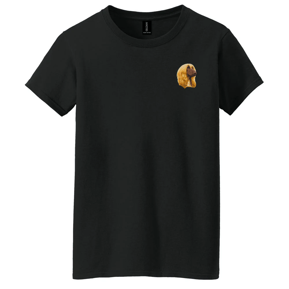 Afghan Hound Embroidered Women's T-Shirt - Image 5