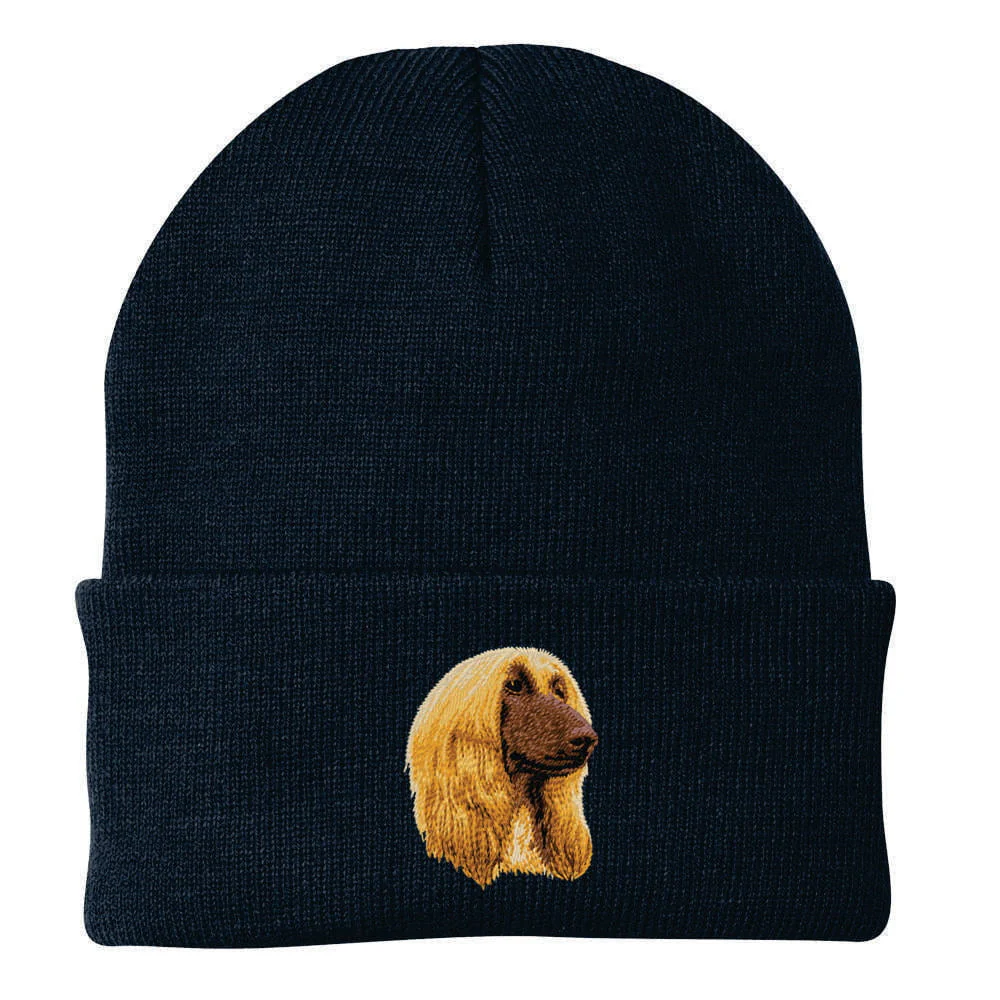 Afghan Hound Embroidered Beanie - Image 3