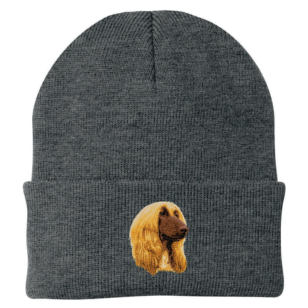 Afghan Hound Embroidered Beanie - Image 5