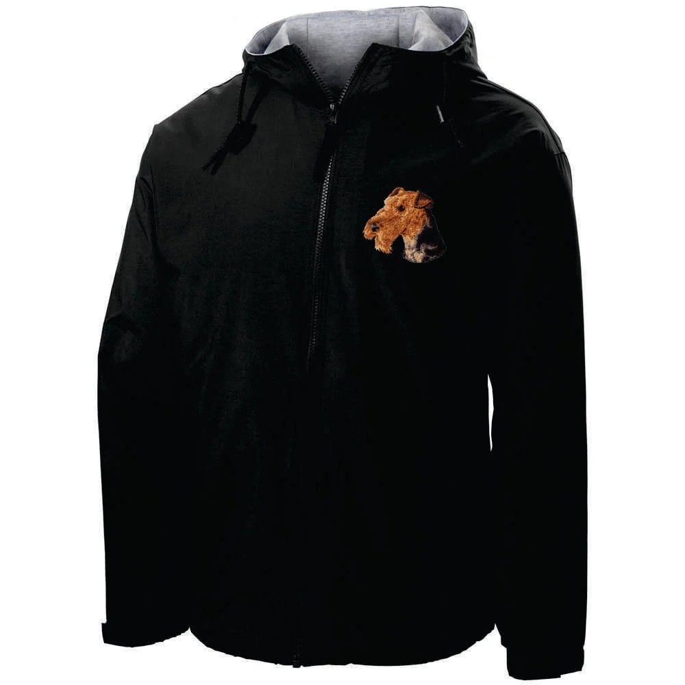 Airedale Terrier Embroidered Hooded Jacket - Image 3