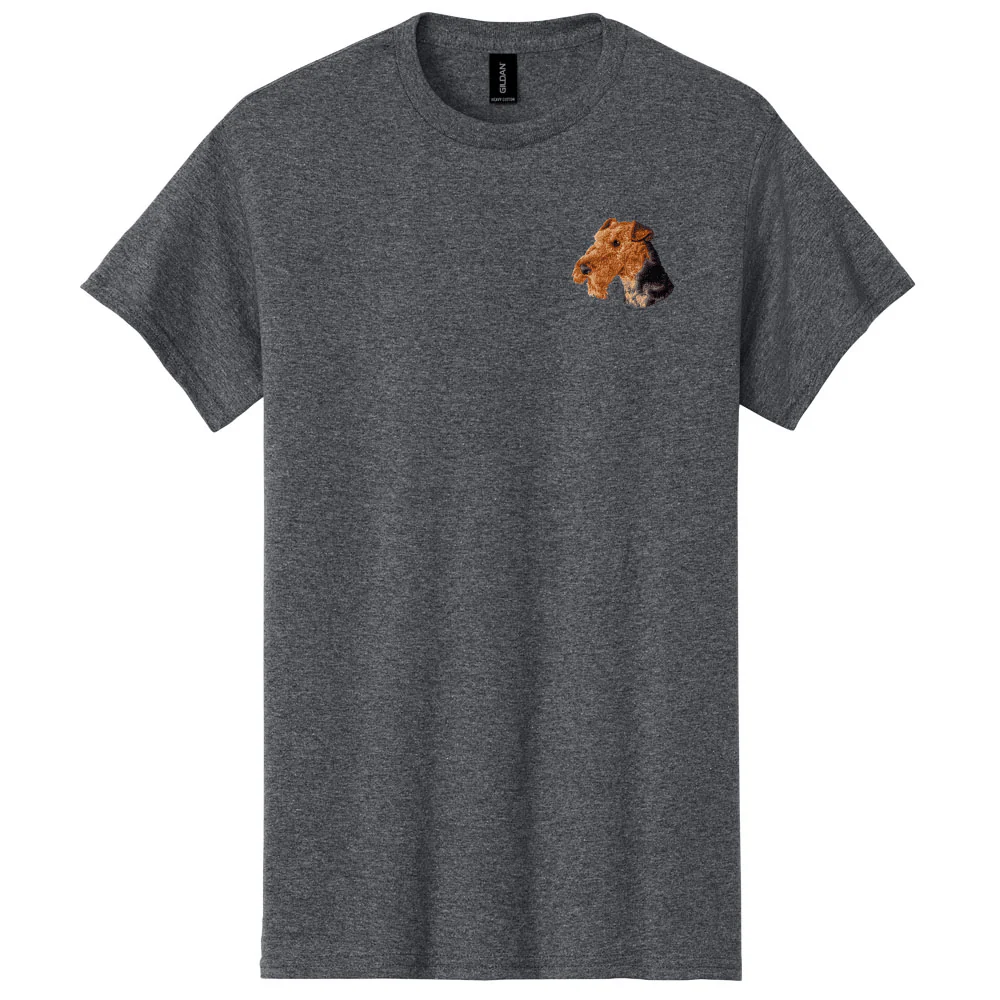 Airedale Terrier Embroidered Men's T-Shirt - Image 3