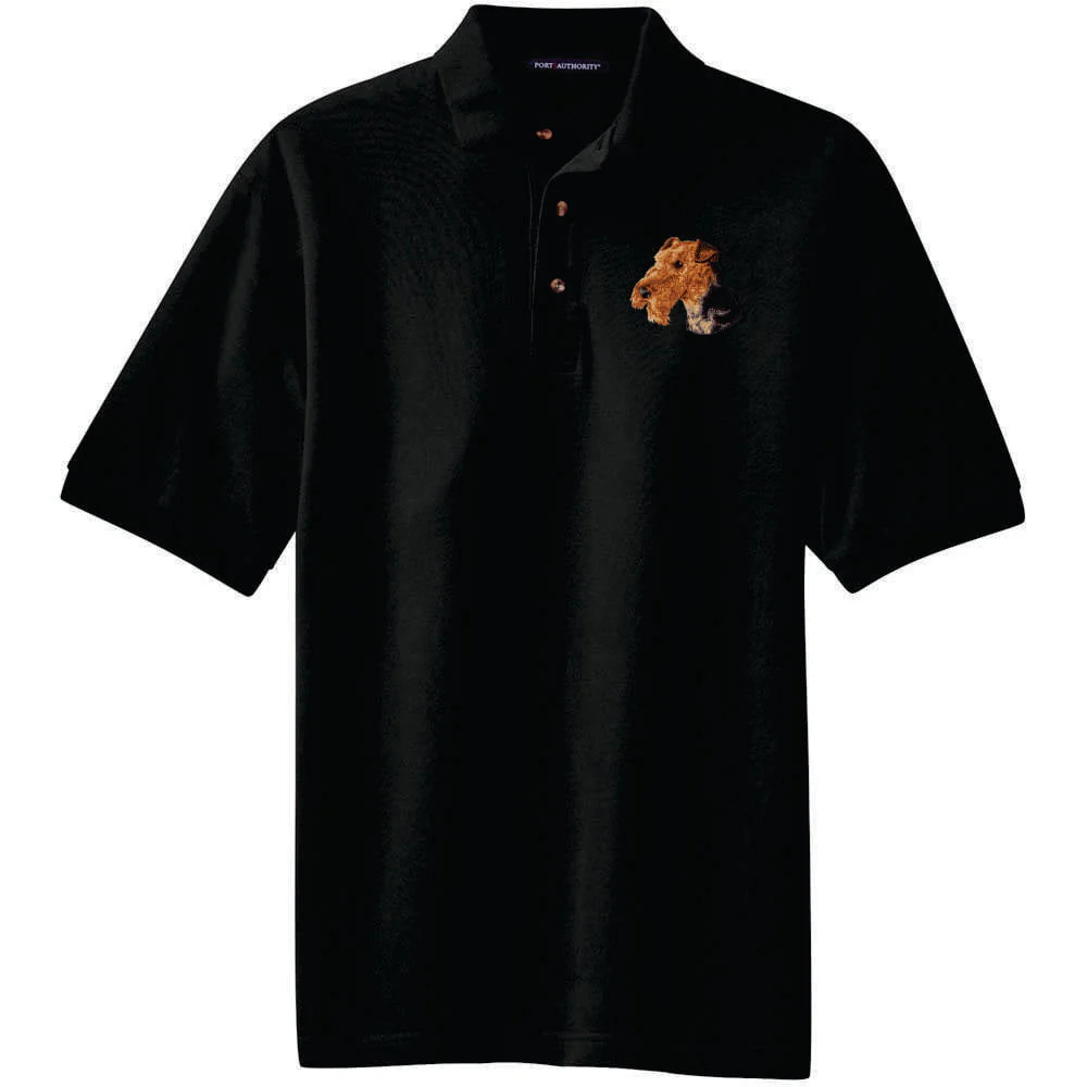 Airedale Terrier Embroidered Polo Shirt - Image 3