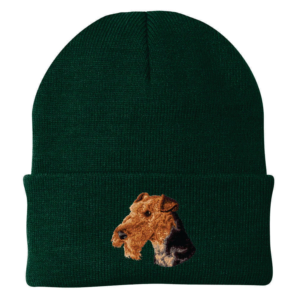 Airedale Terrier Embroidered Beanie - Image 2