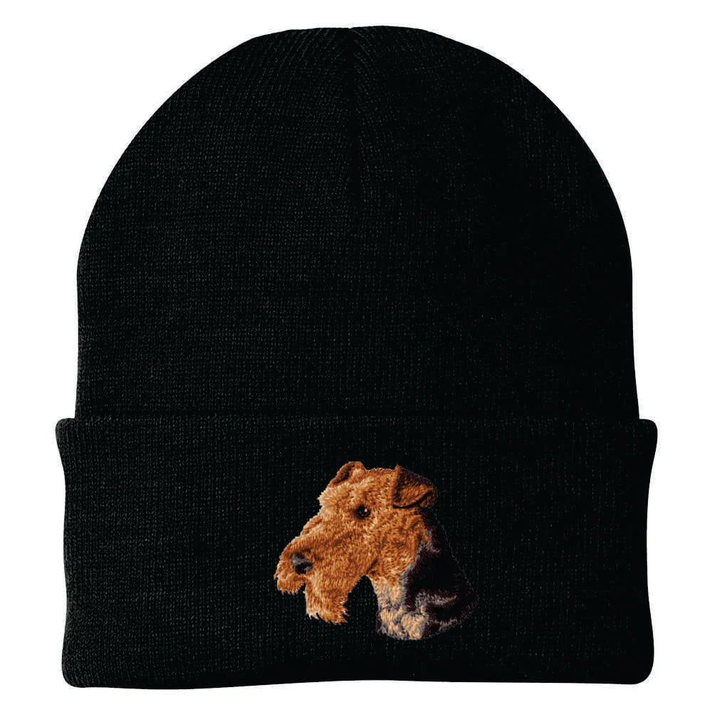 Airedale Terrier Embroidered Beanie - Image 3