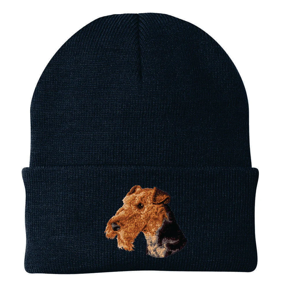 Airedale Terrier Embroidered Beanie - Image 5