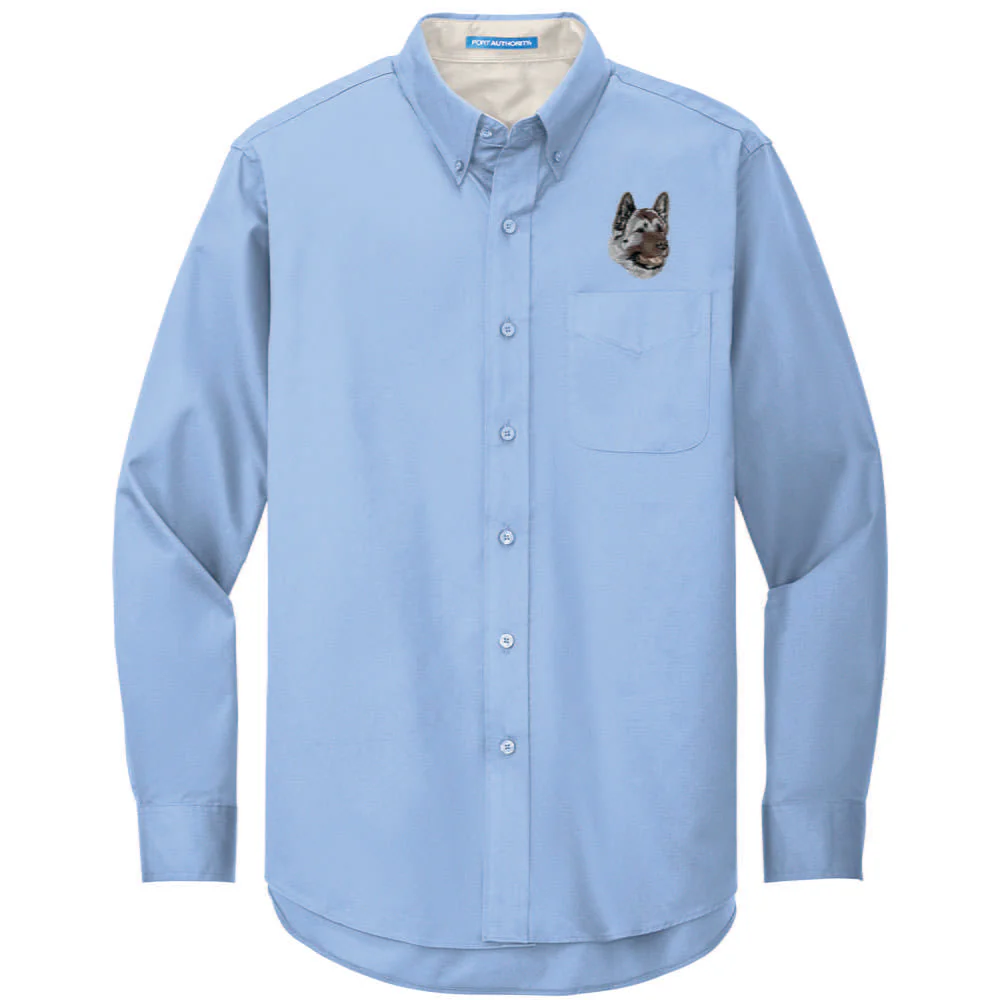 Akita Embroidered Long Sleeve Button Up Shirt - Image 6