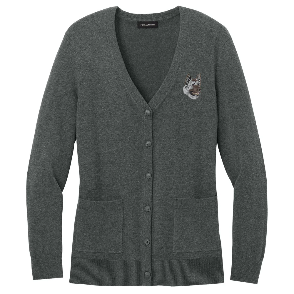 Akita Embroidered Button-Up Cardigan Sweater - Image 4