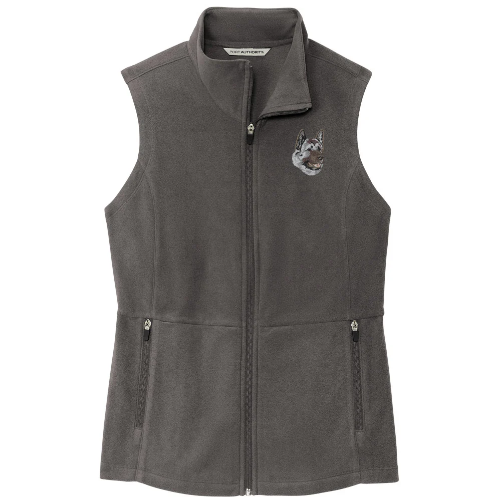 Akita Embroidered Women's Fleece Vest - Image 6