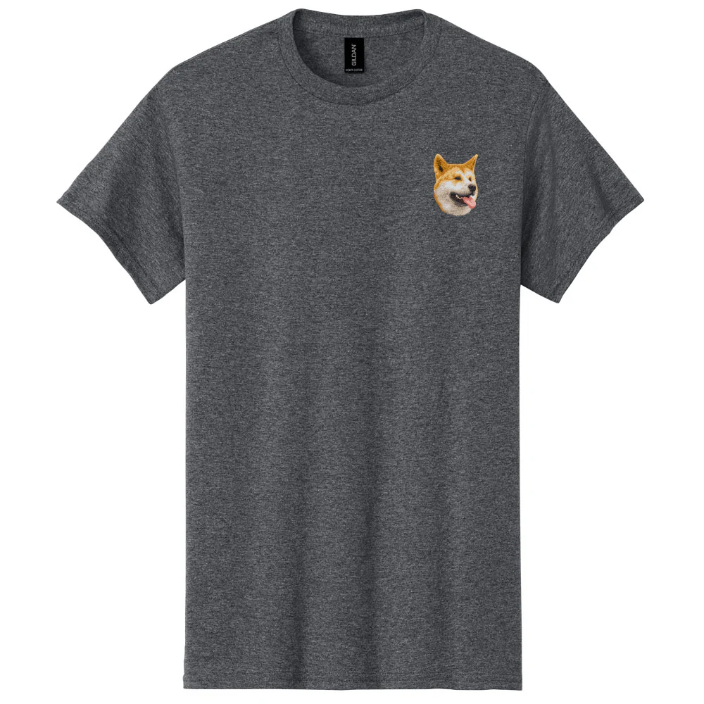 Akita Embroidered Men's T-Shirt - Image 3