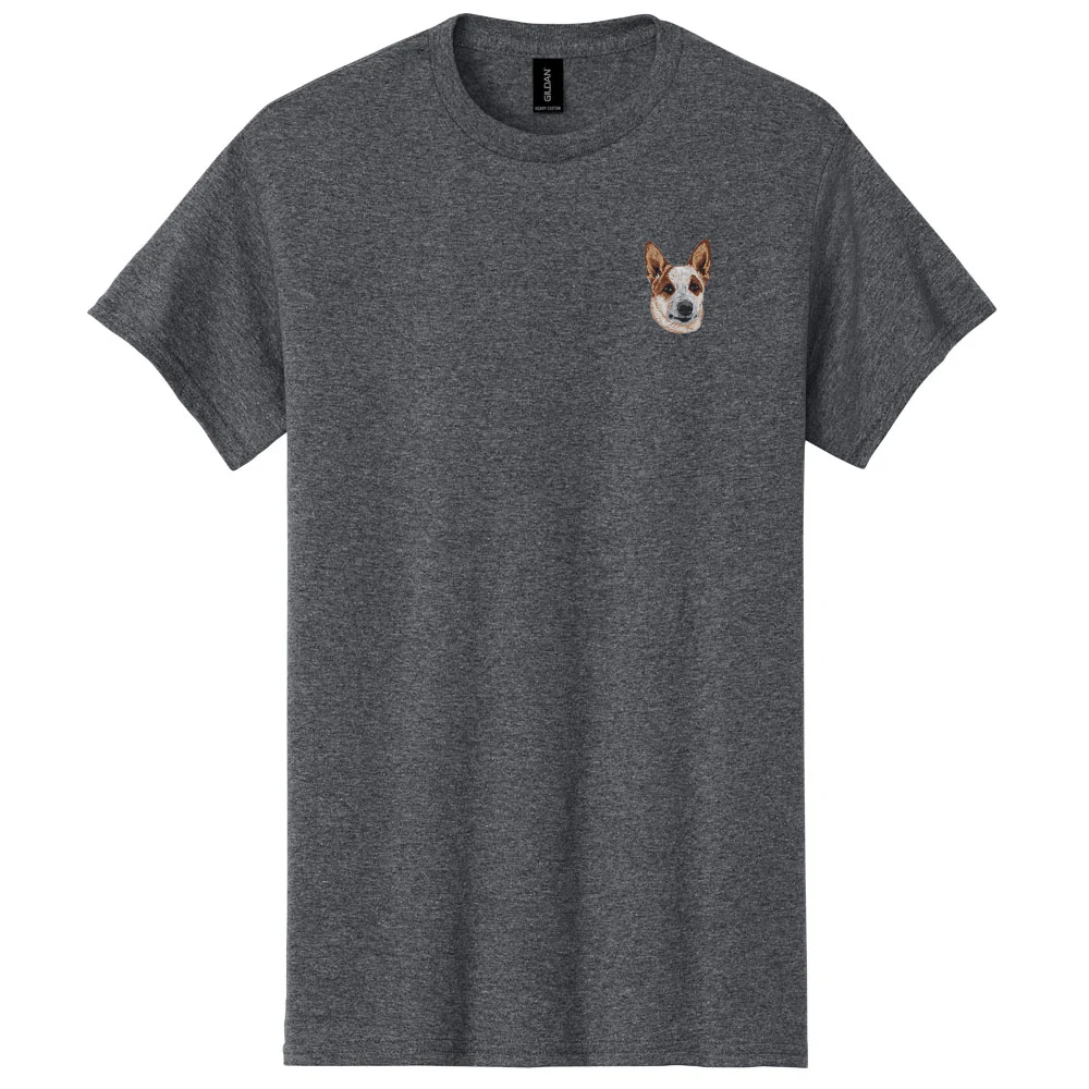 Australian Cattle Dog Embroidered Men's T-Shirt - Image 2
