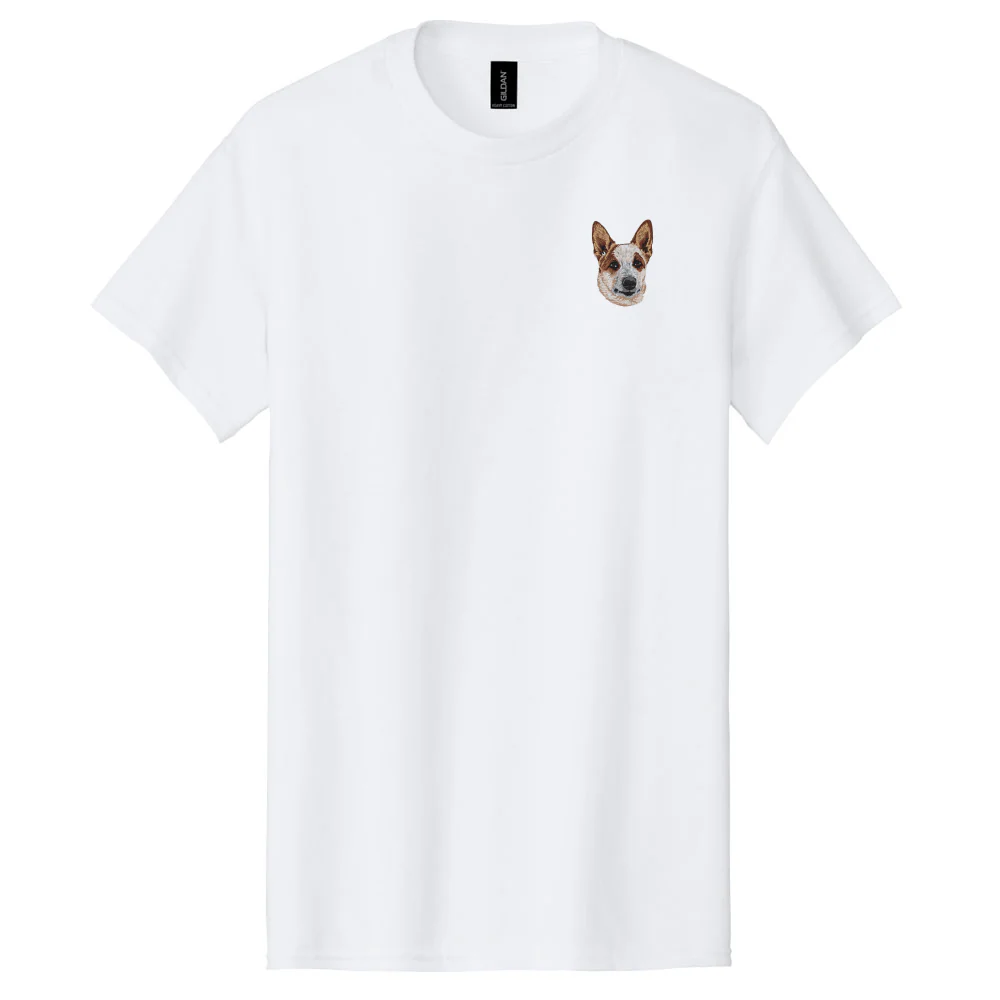 Australian Cattle Dog Embroidered Men's T-Shirt - Image 3