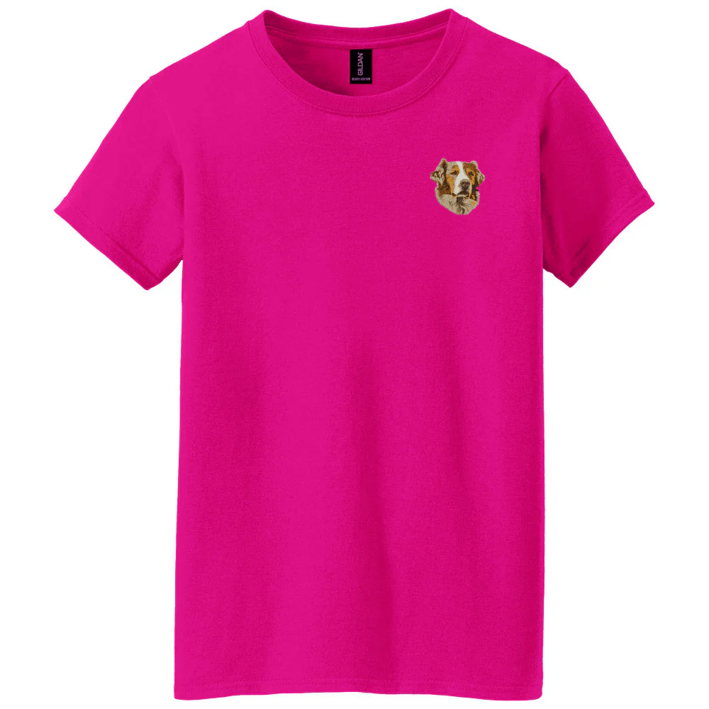 Australian Shepherd Embroidered Women's T-Shirt
