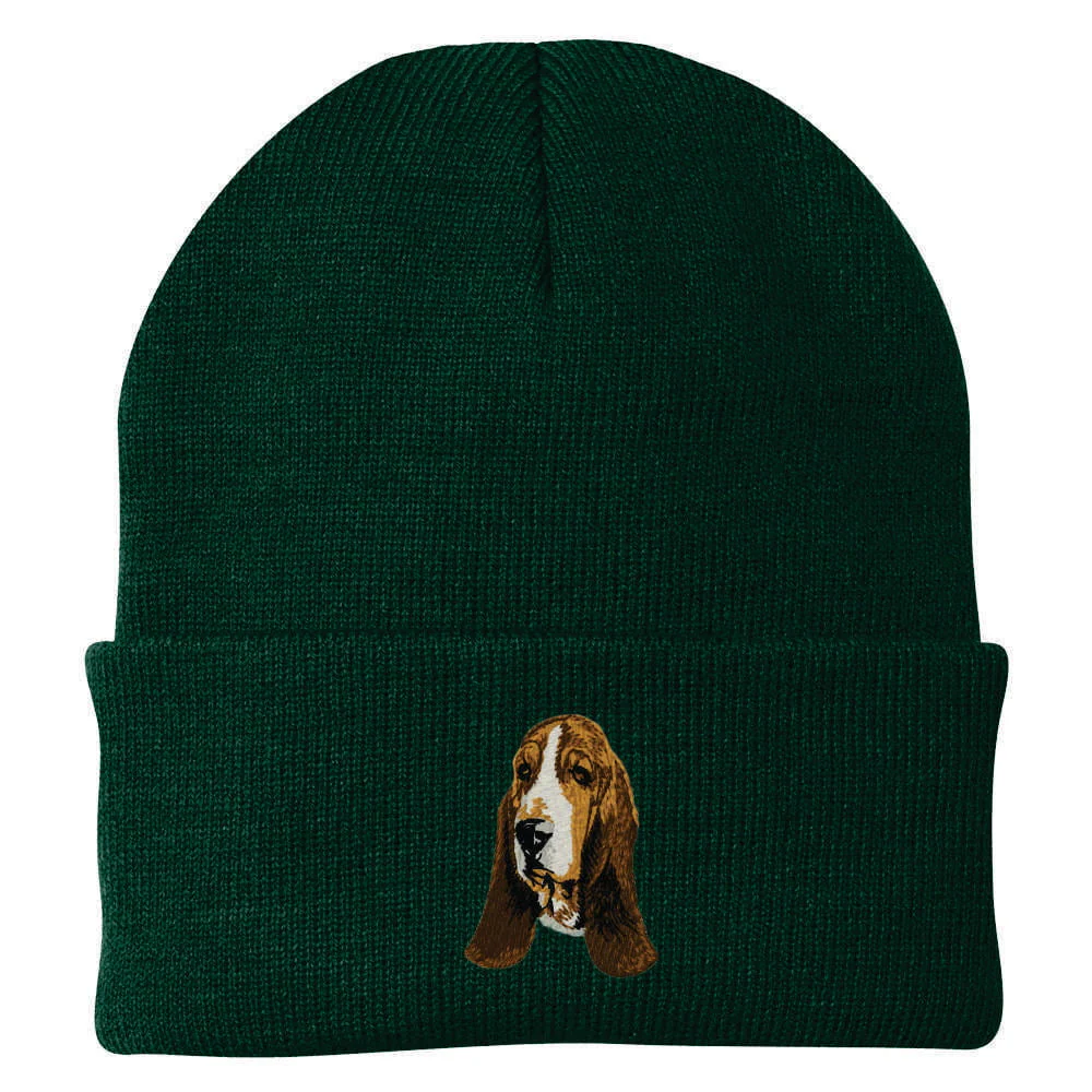 Basset Hound Embroidered Beanie