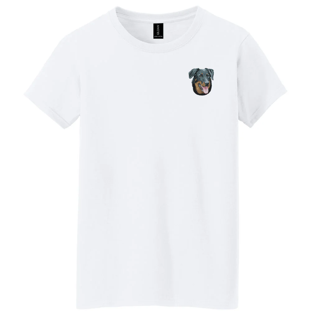 Beauceron Embroidered Women's T-Shirt - Image 2