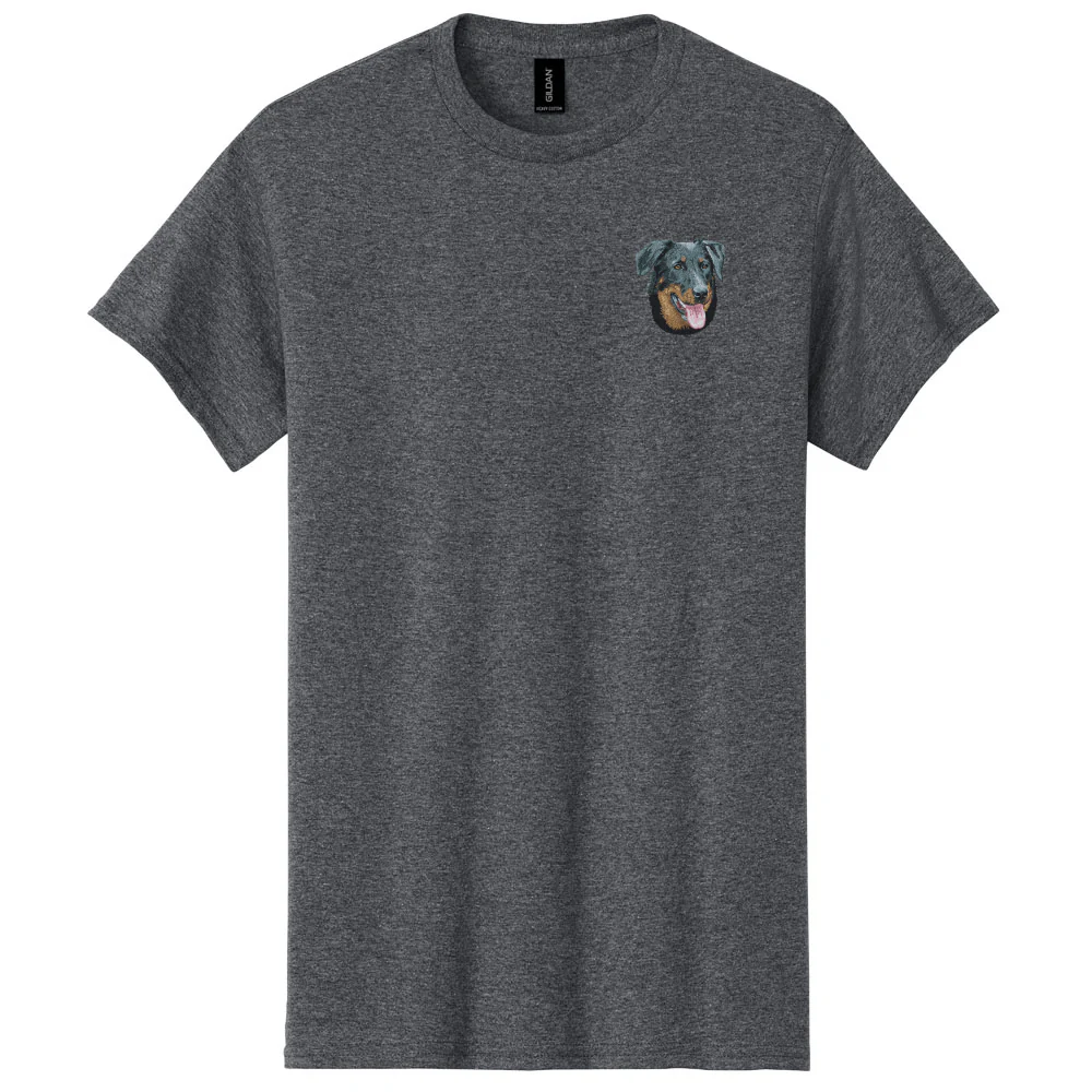 Beauceron Embroidered Men's T-Shirt - Image 2