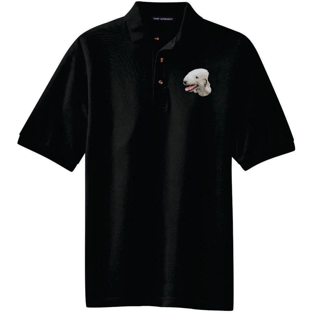 Bedlington Terrier Embroidered Polo Shirt - Image 3