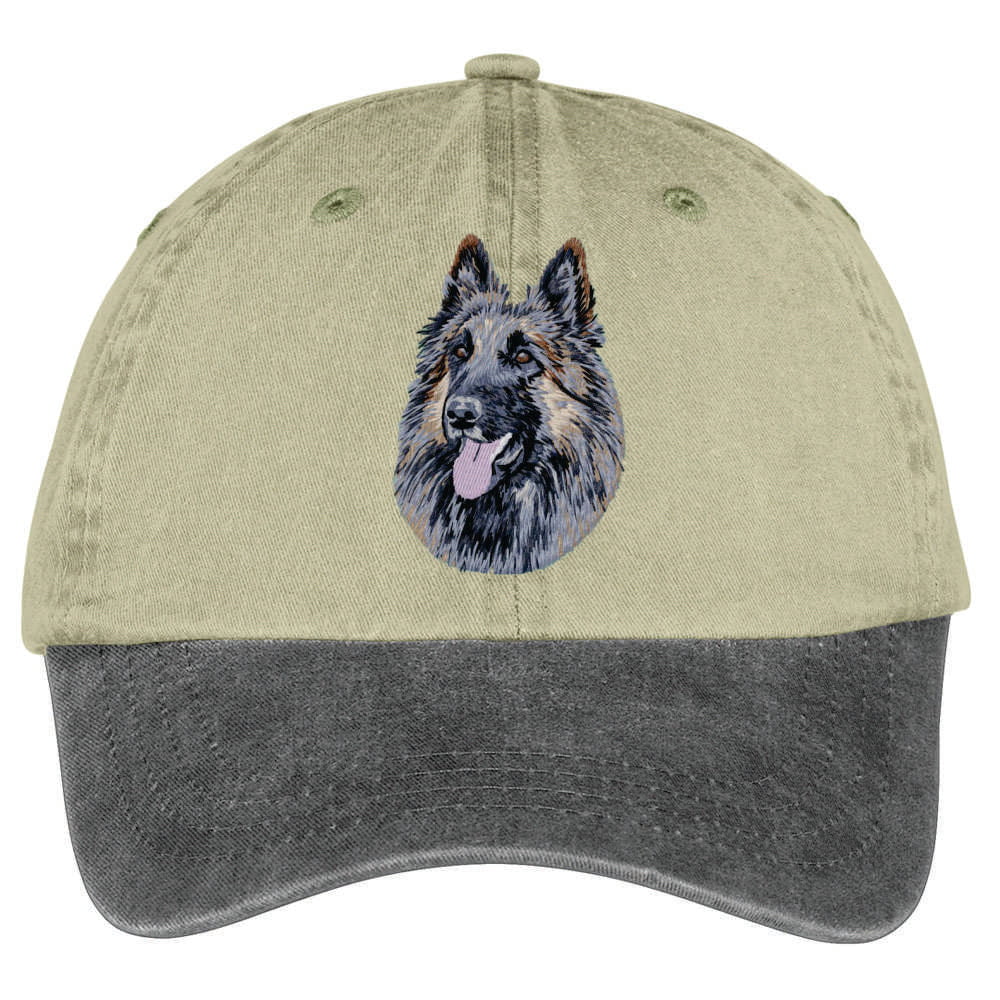 Belgian Tervuren  Embroidered Two Tone Baseball Cap - Image 3