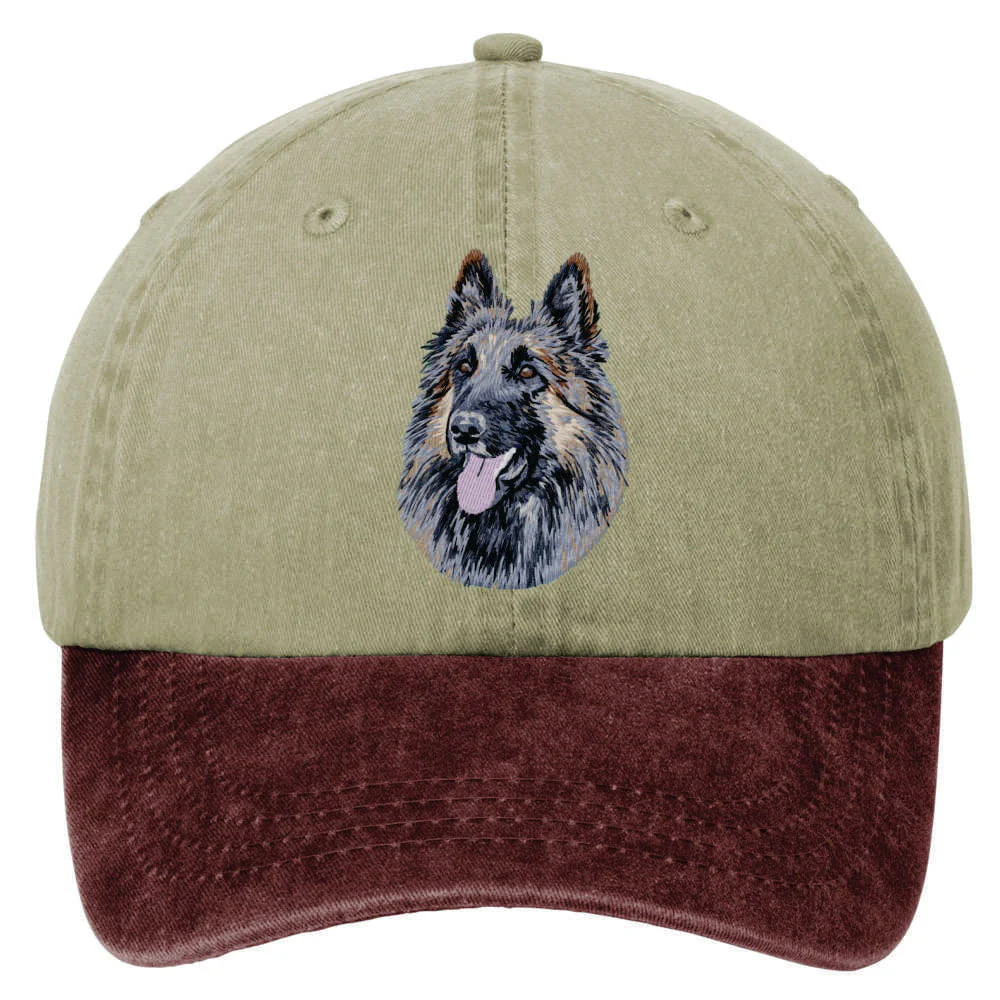 Belgian Tervuren  Embroidered Two Tone Baseball Cap - Image 4