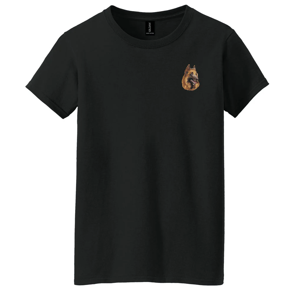 Belgian Tervuren Embroidered Women's T-Shirt - Image 5