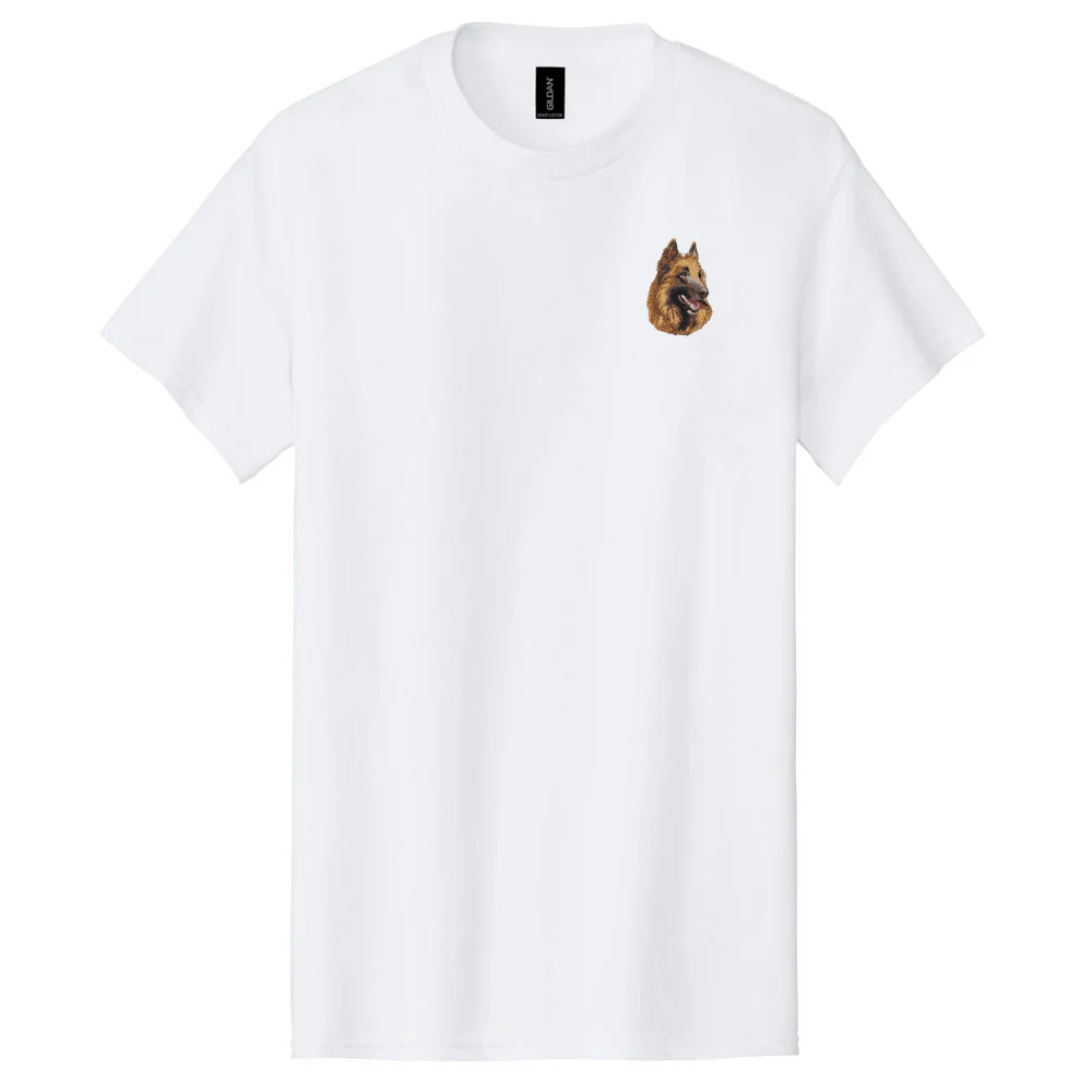 Belgian Tervuren Embroidered Men's T-Shirt - Image 3