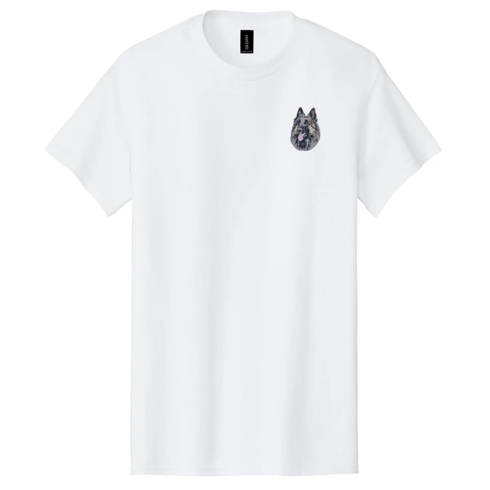 Belgian Tervuren Embroidered Men's T-Shirt - Image 4