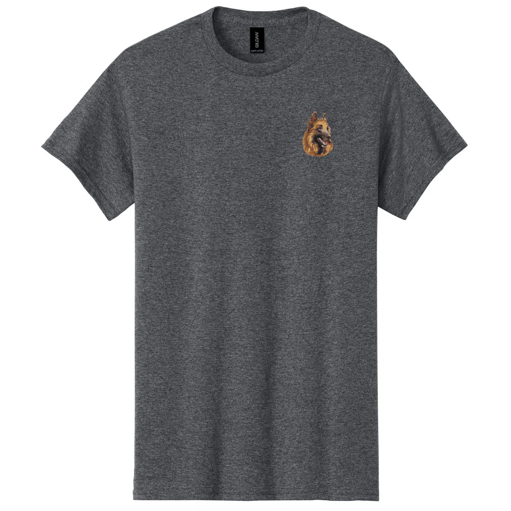 Belgian Tervuren Embroidered Men's T-Shirt - Image 5