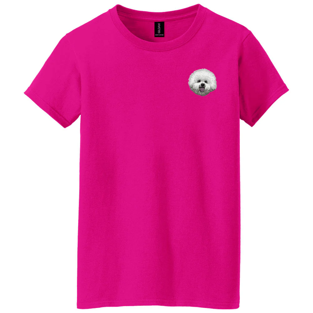 Bichon Frise Embroidered Women's T-Shirt