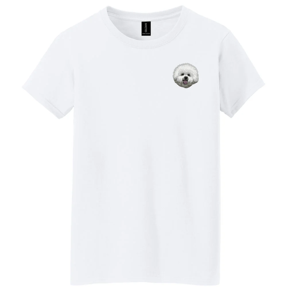 Bichon Frise Embroidered Women's T-Shirt - Image 2