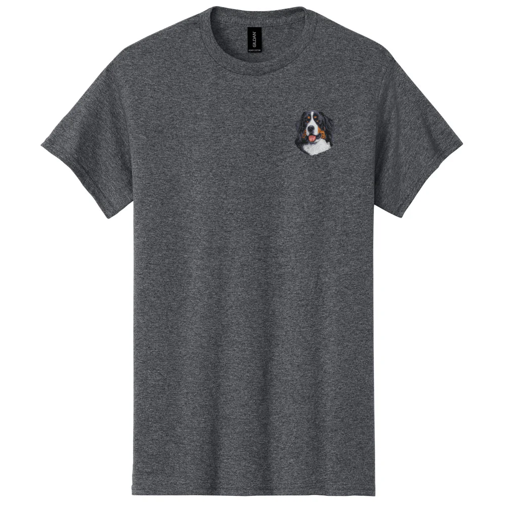 Bernese Mountain Dog Embroidered Men's T-Shirt - Image 2