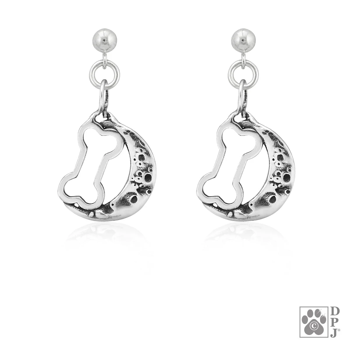 Bark At The Moon Dog Bone Earrings - Image 2