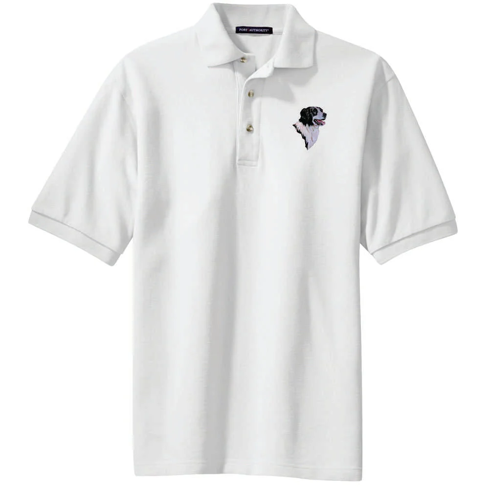 Border Collie Embroidered Polo Shirt - Image 2