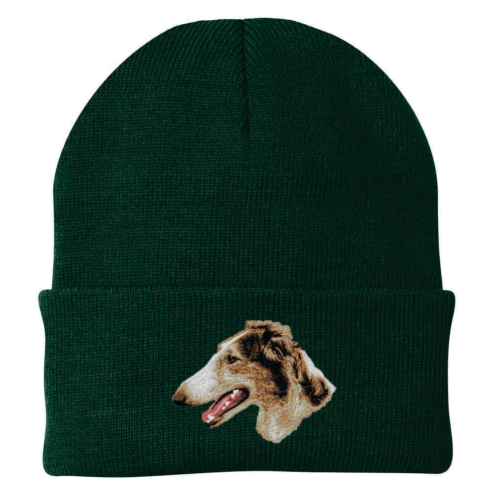 Borzoi Embroidered Beanie - Image 2