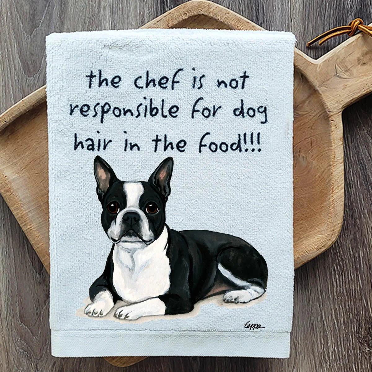 Boston Terrier Dish Towel - Image 2