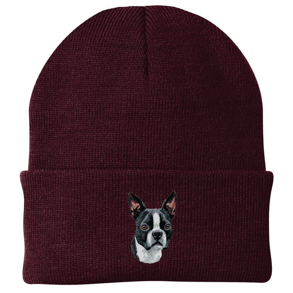 Boston Terrier Embroidered Beanie - Image 3