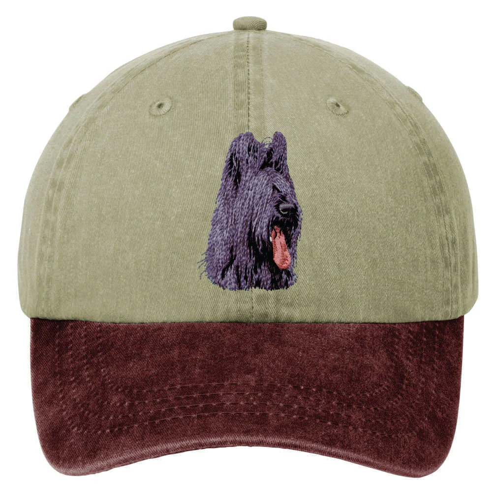 Briard  Embroidered Two Tone Baseball Cap - Image 2
