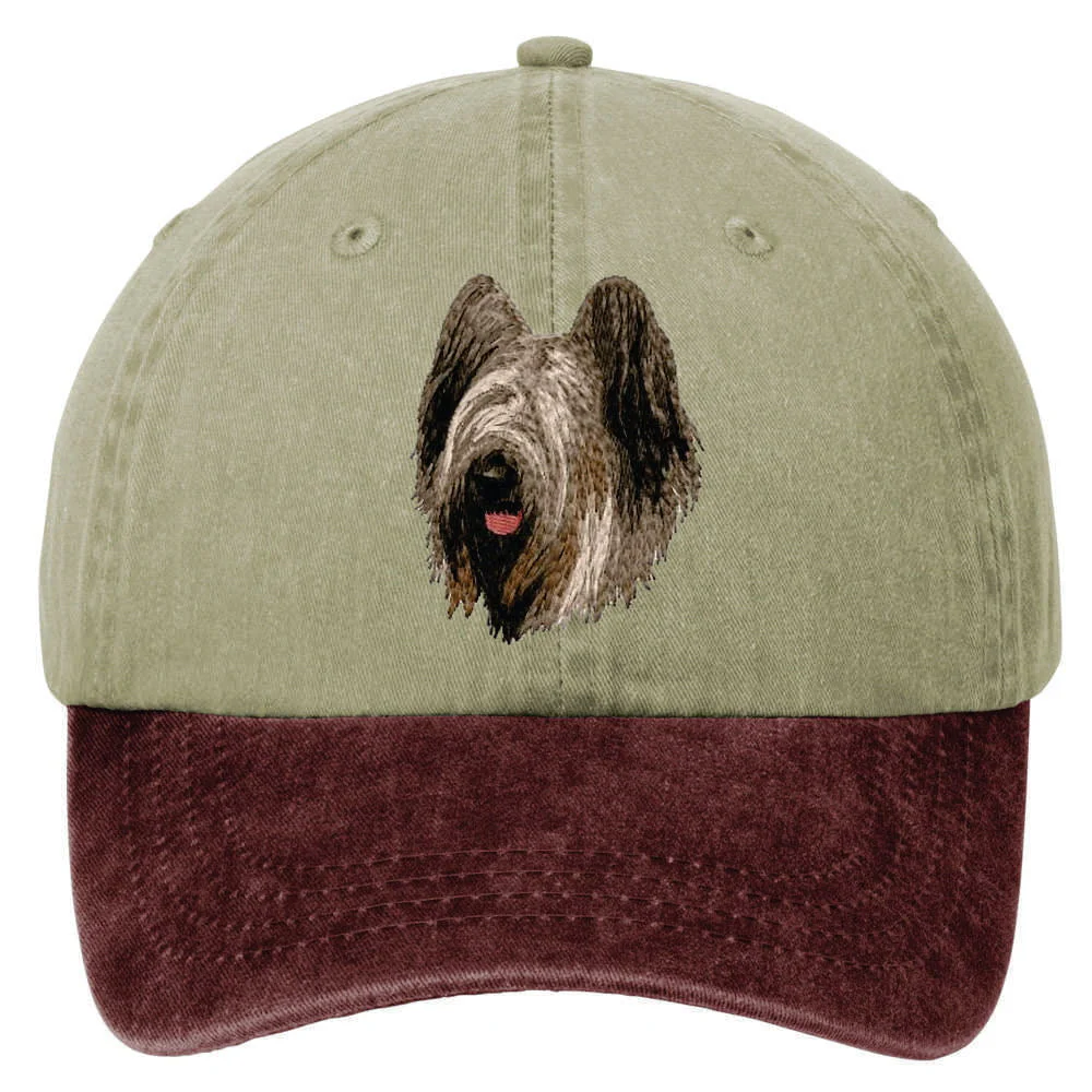 Briard  Embroidered Two Tone Baseball Cap - Image 4