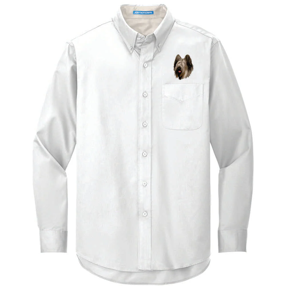 Briard Embroidered Long Sleeve Button Up Shirt - Image 6