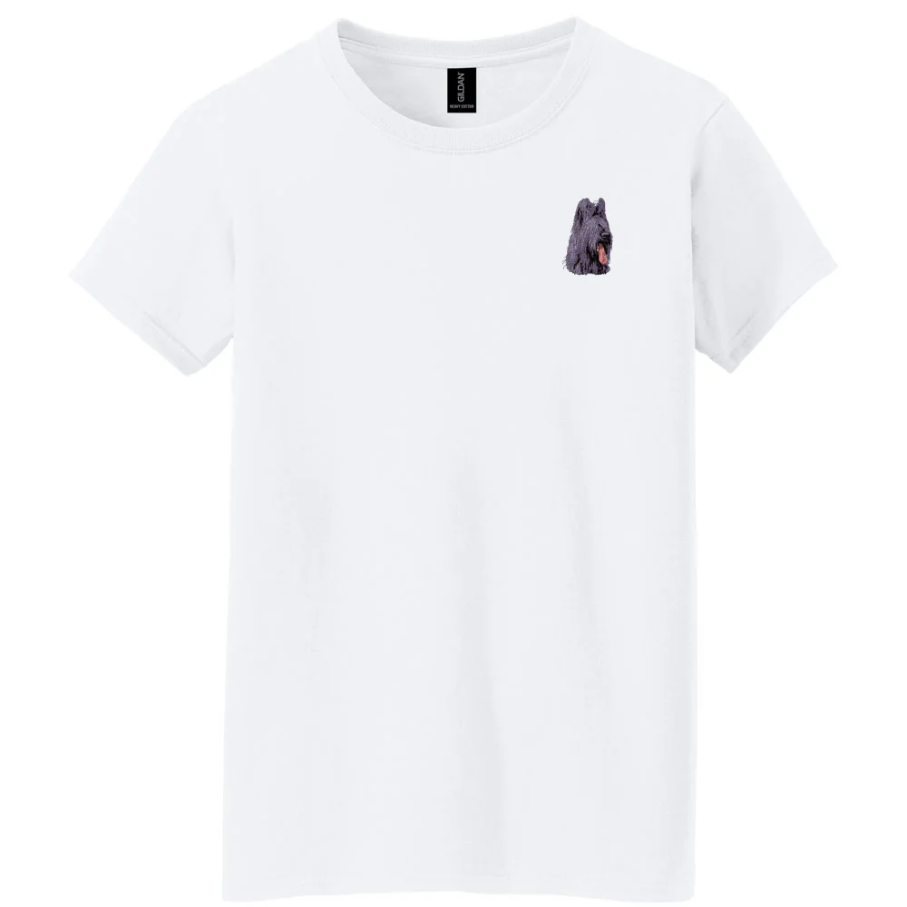 Briard Embroidered Women's T-Shirt - Image 3