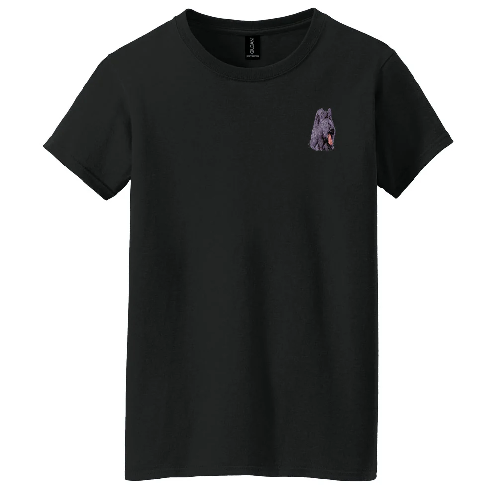 Briard Embroidered Women's T-Shirt - Image 5
