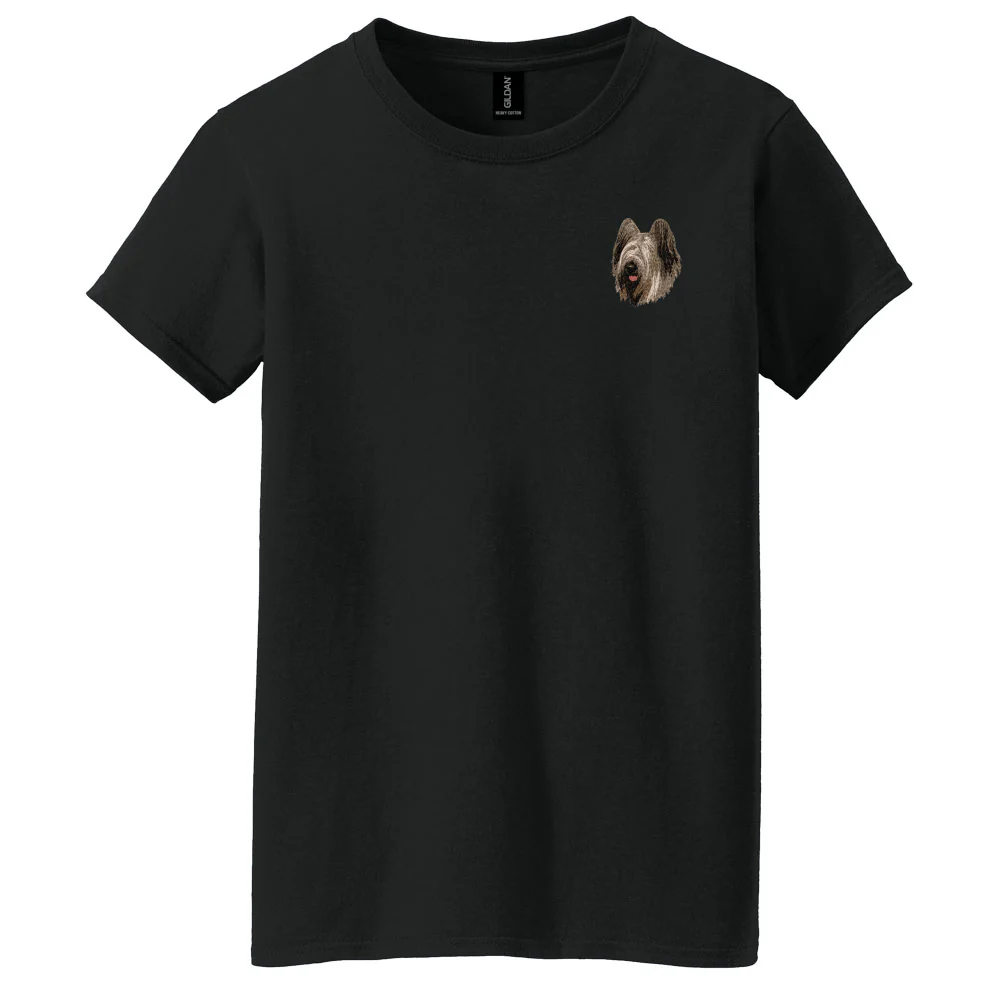 Briard Embroidered Women's T-Shirt - Image 6